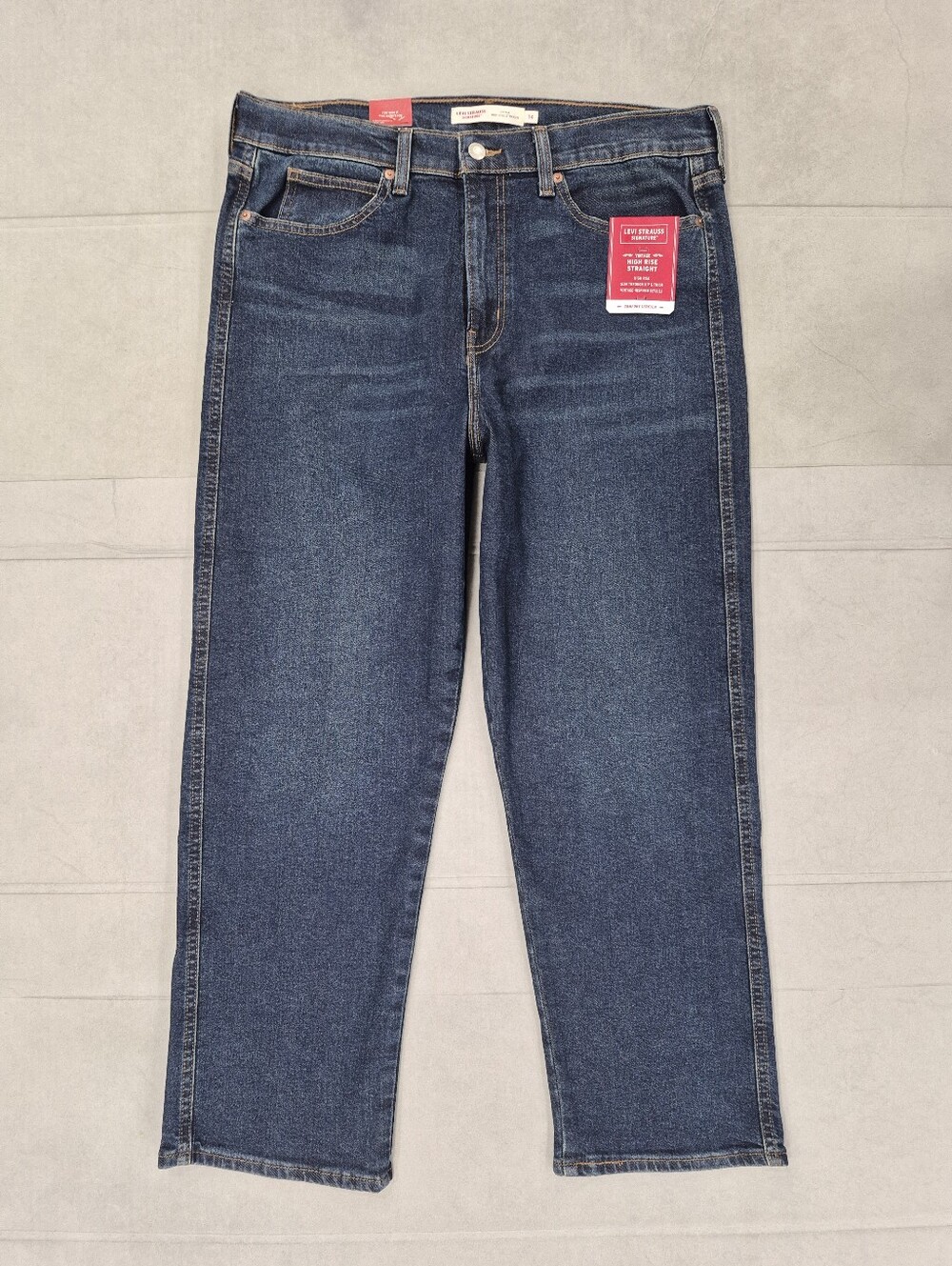 Levi's Signature jeans women's 14 Vintage Inspired High Rise Straight stretch